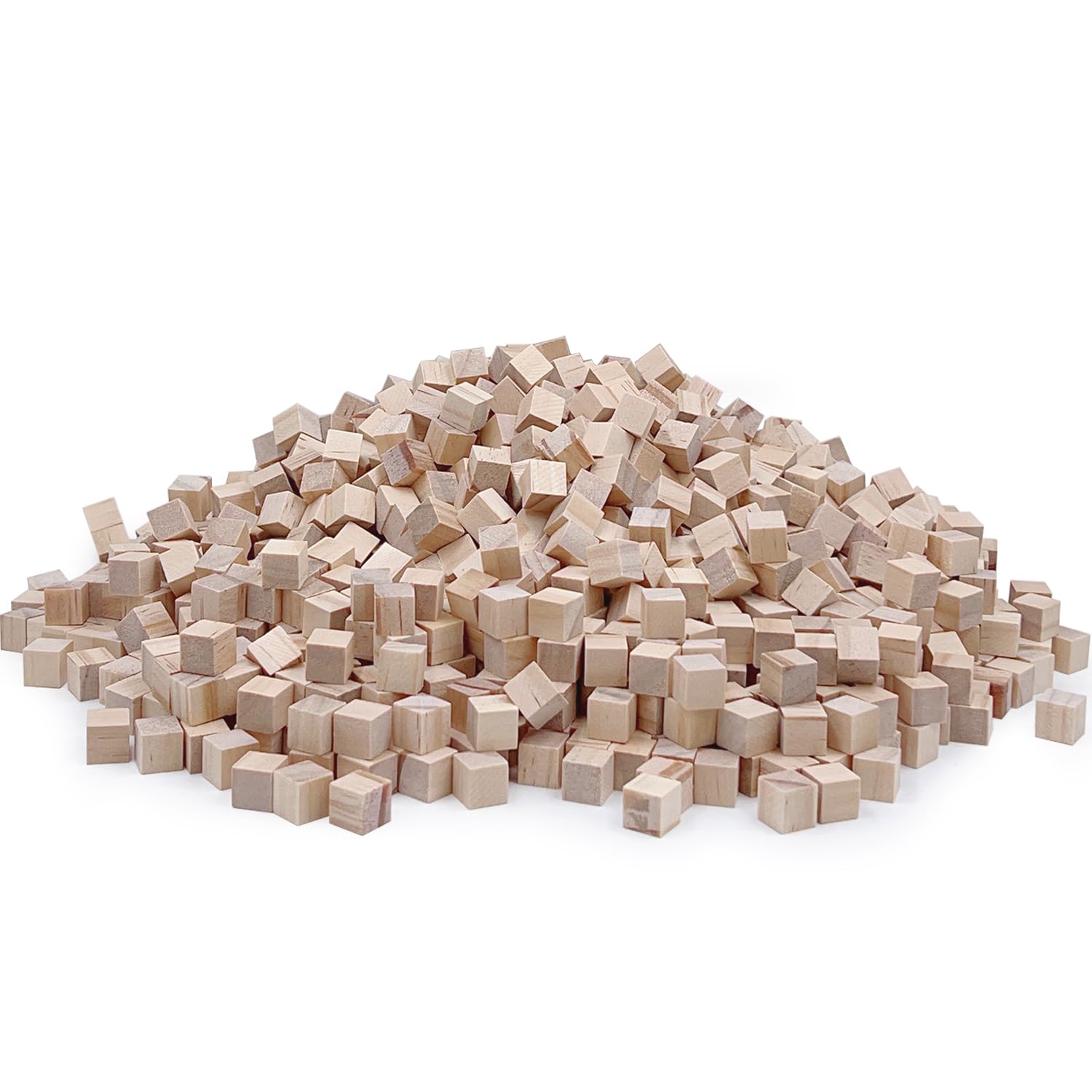 Amazon.co.jp: クラフト用木製ブロック 1cm 未完成木製キューブ